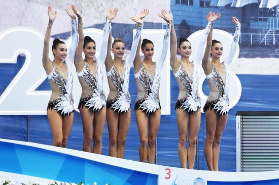 Rhythmic gymnastics. 2018 FIG World Challenge Cup Kazan. Day three