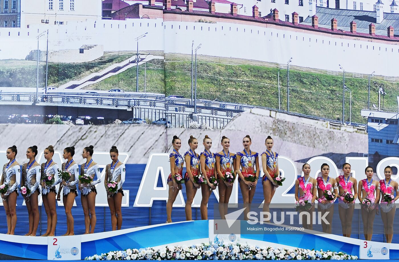 Rhythmic gymnastics. 2018 FIG World Challenge Cup Kazan. Day three