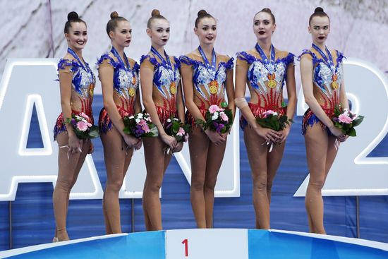 Rhythmic gymnastics. 2018 FIG World Challenge Cup Kazan. Day three
