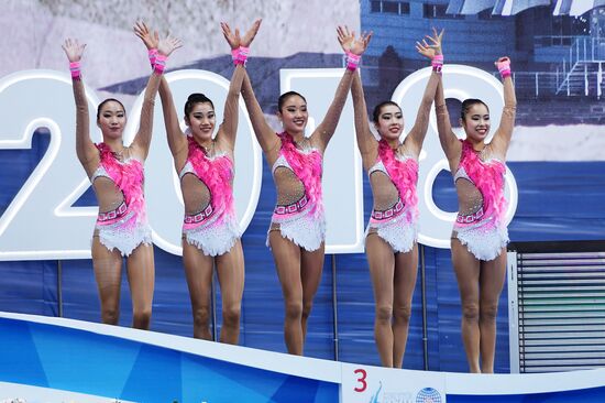 Rhythmic gymnastics. 2018 FIG World Challenge Cup Kazan. Day three