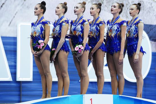 Rhythmic gymnastics. 2018 FIG World Challenge Cup Kazan. Day three