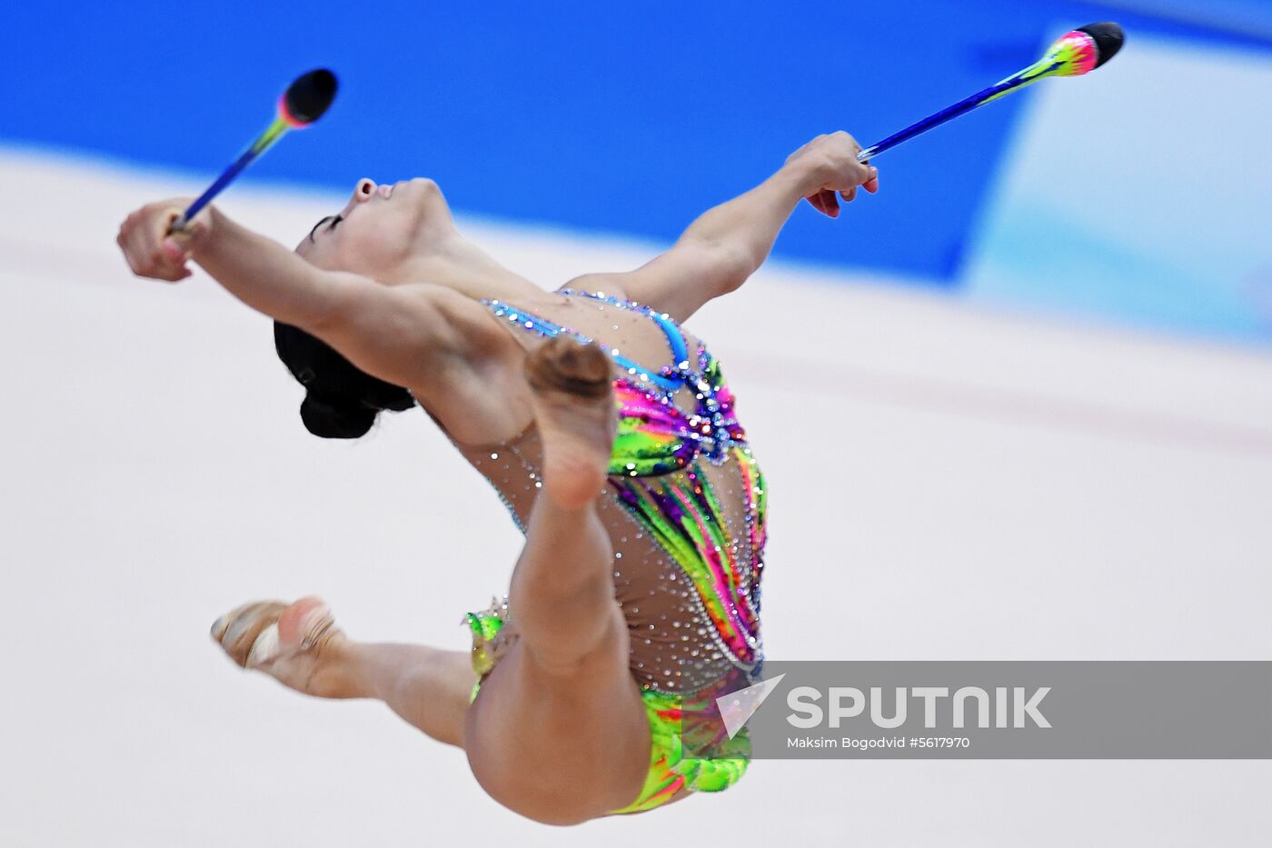 Rhythmic gymnastics. 2018 FIG World Challenge Cup Kazan. Day three