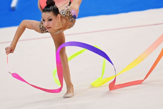 Rhythmic gymnastics. 2018 FIG World Challenge Cup Kazan. Day three