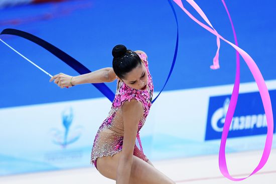 Rhythmic gymnastics. 2018 FIG World Challenge Cup Kazan. Day three