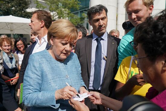 German Chancellor Merkel on Federal Government Open Day