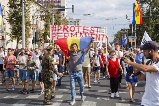 Protest rally in Chisinau