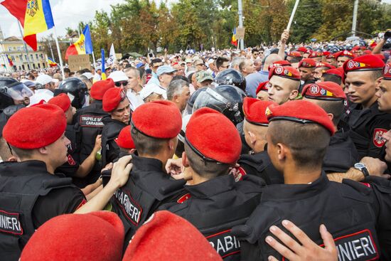 Protest rally in Chisinau