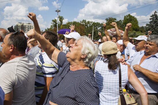Protest rally in Chisinau