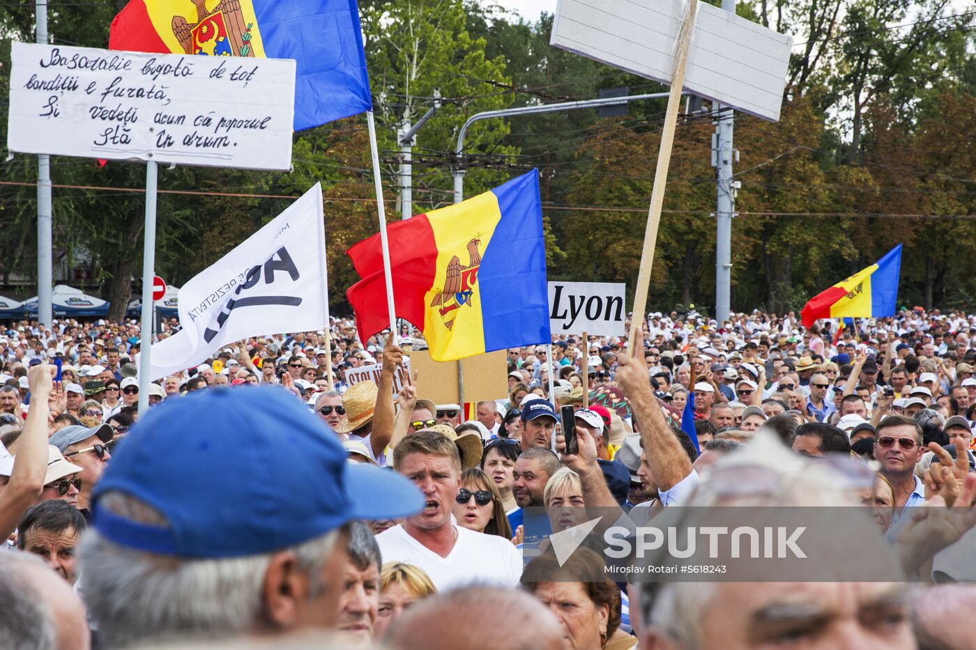 Protest rally in Chisinau