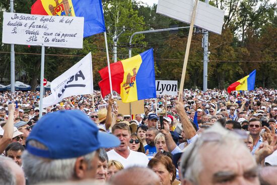 Protest rally in Chisinau