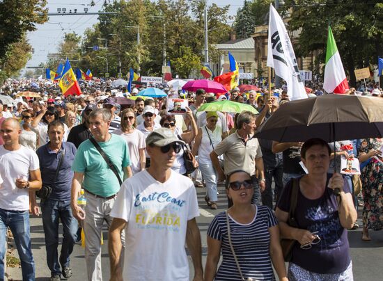 Protest rally in Chisinau