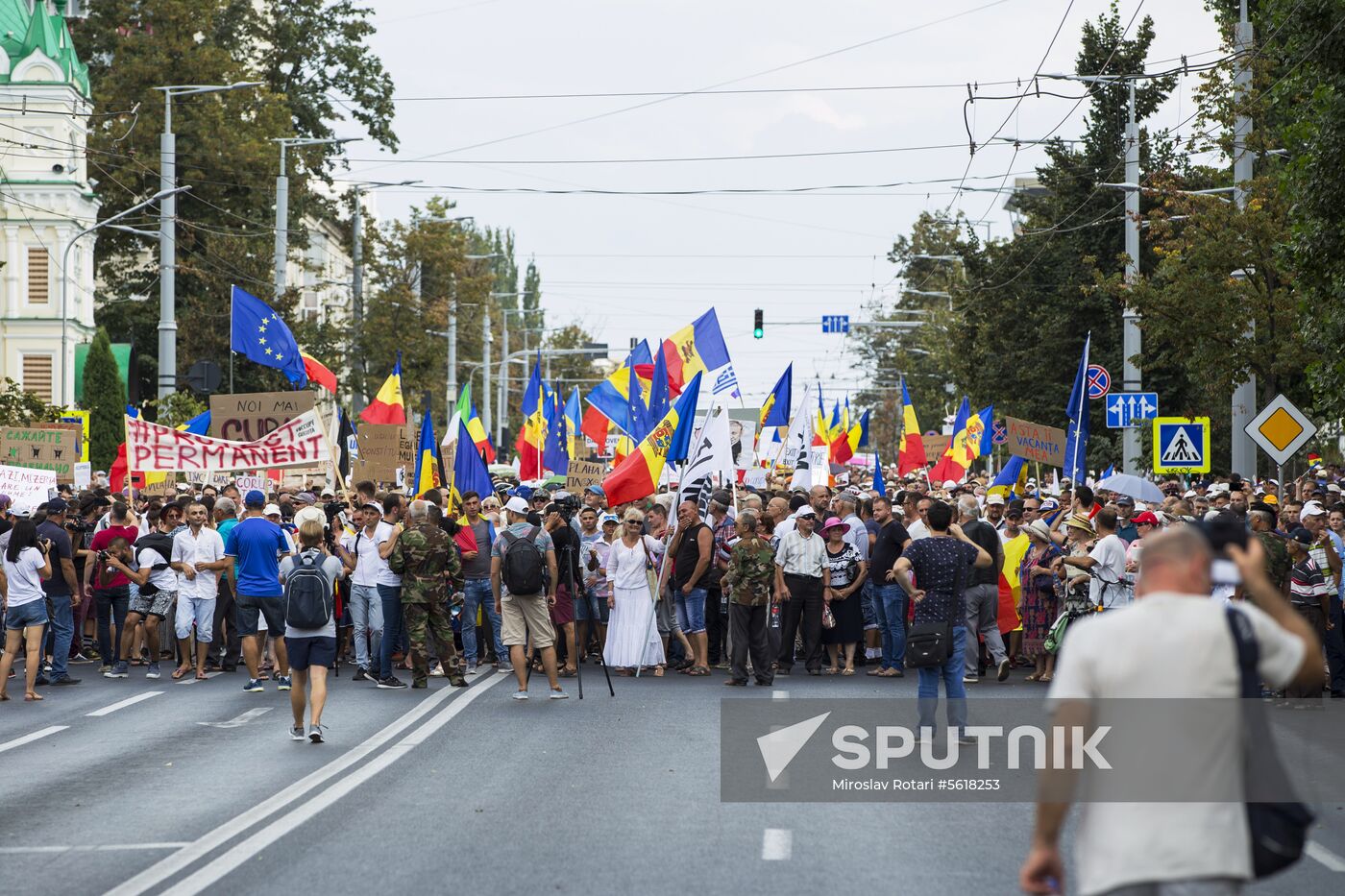 Protest rally in Chisinau