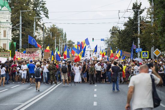Protest rally in Chisinau