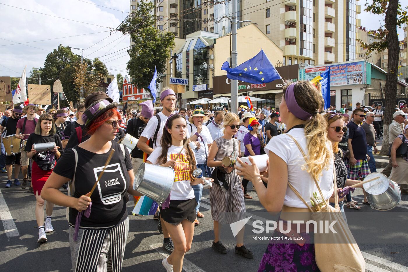 Protest rally in Chisinau