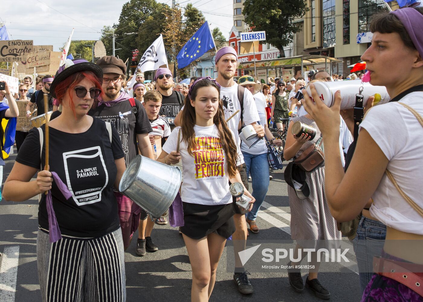 Protest rally in Chisinau