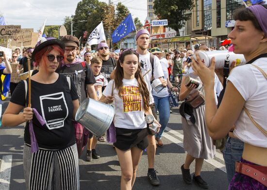 Protest rally in Chisinau