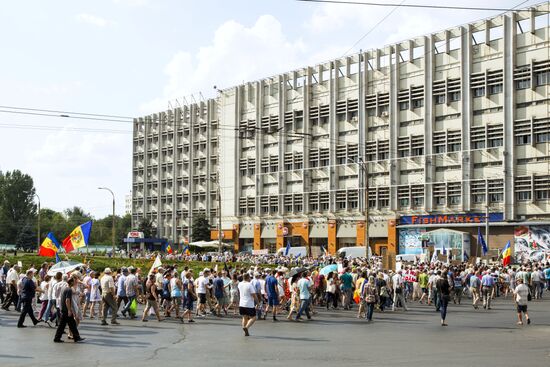 Protest rally in Chisinau