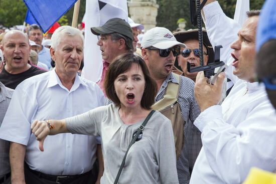 Protest rally in Chisinau