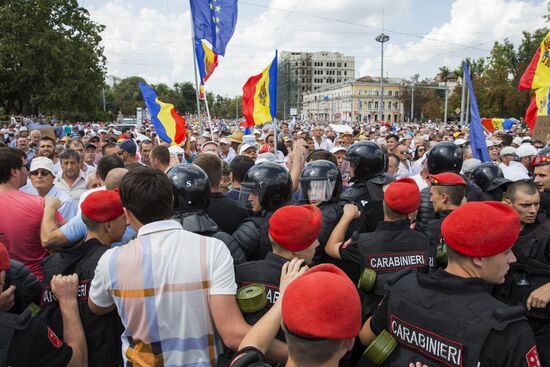 Protest rally in Chisinau