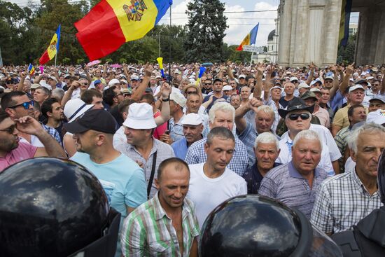 Protest rally in Chisinau