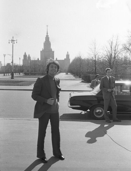 Spanish singer Raphael in Moscow