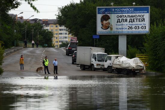 Flood in Ussuriysk