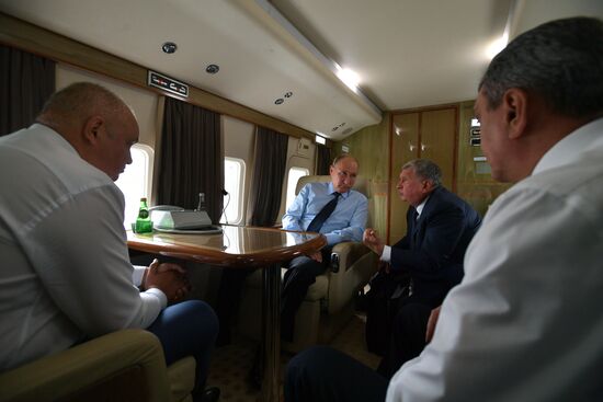 President Putin's working trip to Kemerovo Region