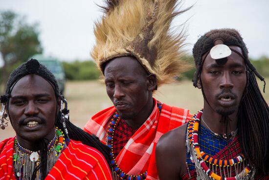 Maasai village in Kenya