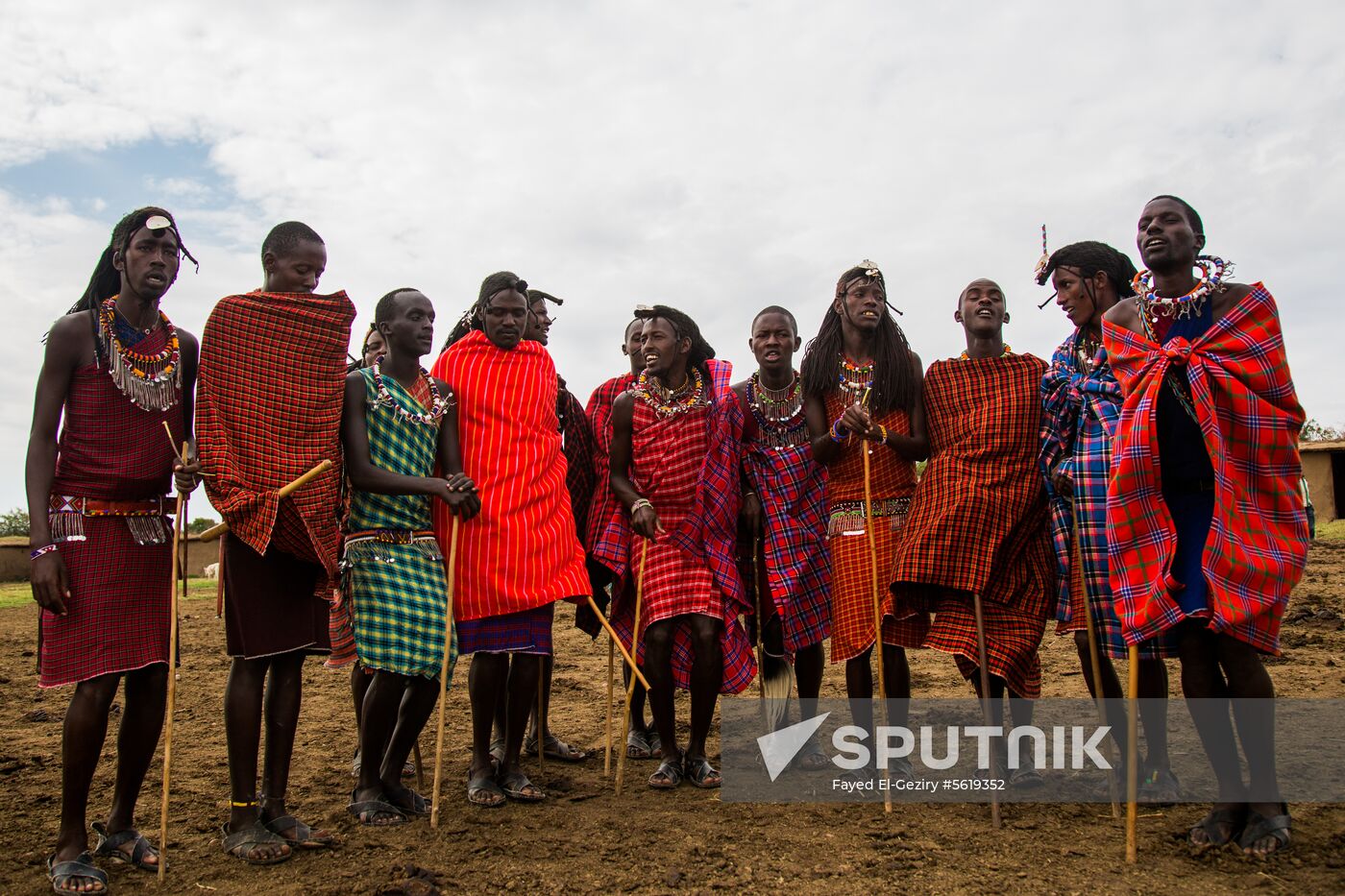 Maasai village in Kenya