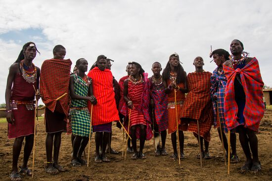 Maasai village in Kenya