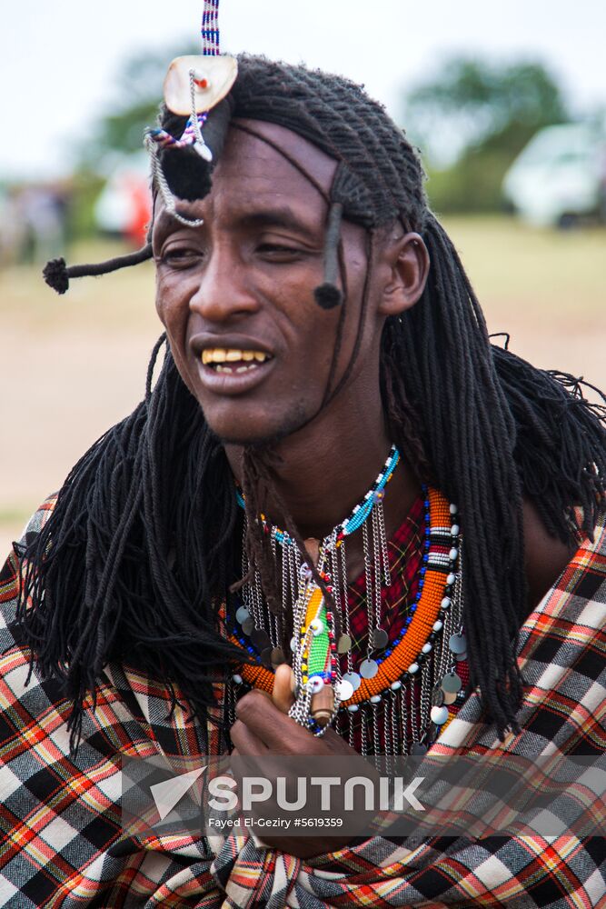 Maasai village in Kenya