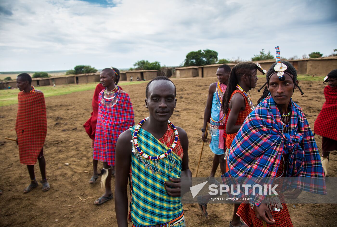 Maasai village in Kenya