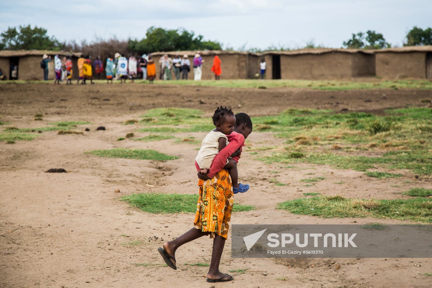 Maasai village in Kenya