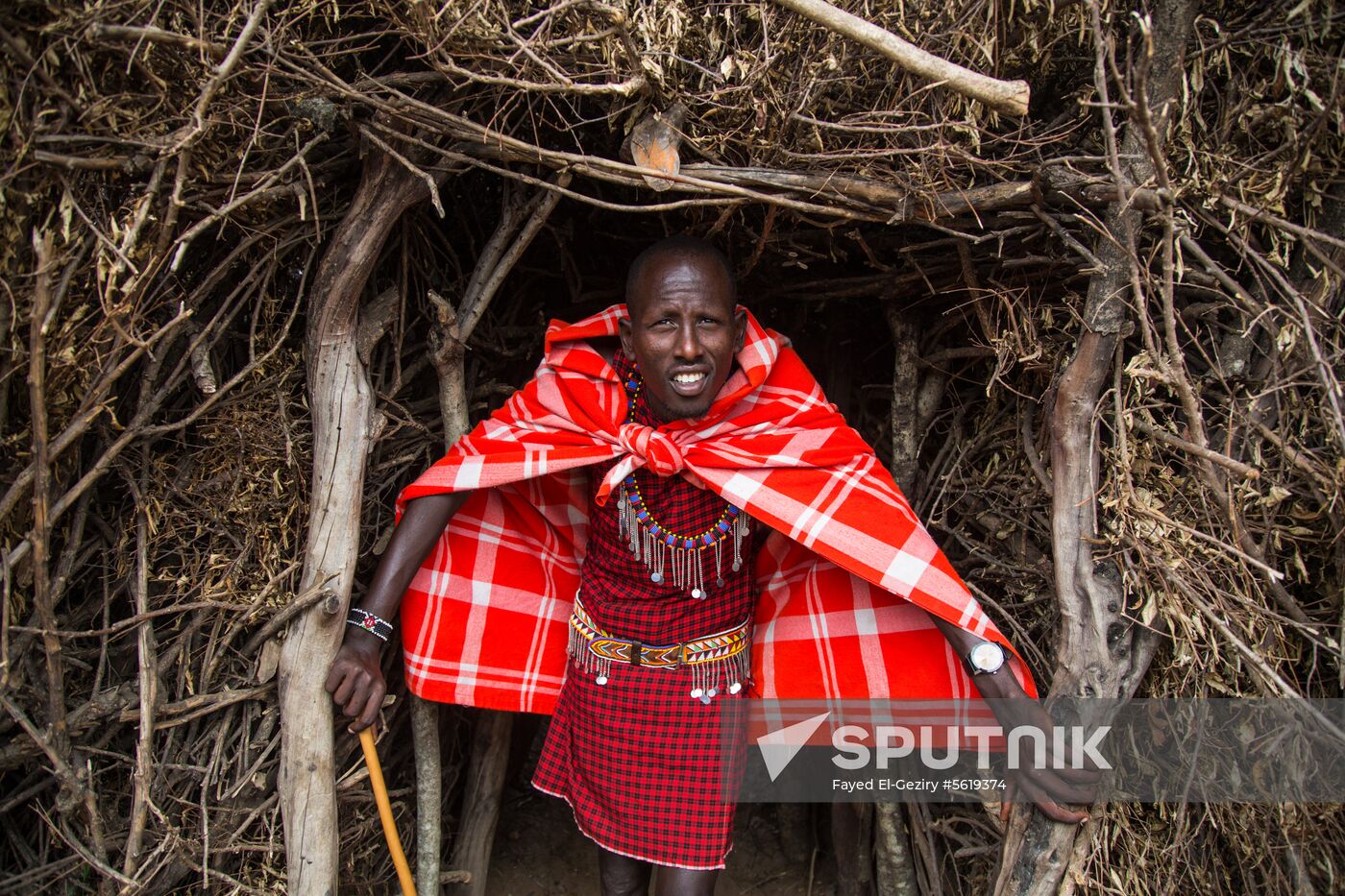Maasai village in Kenya