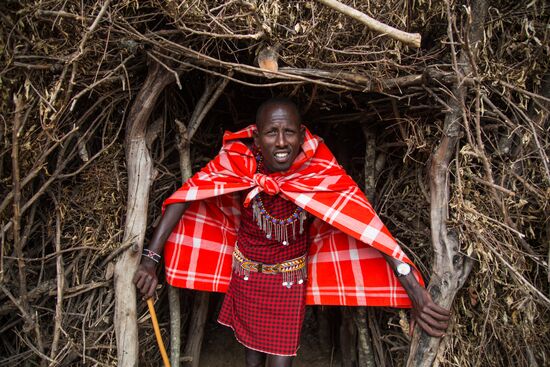 Maasai village in Kenya