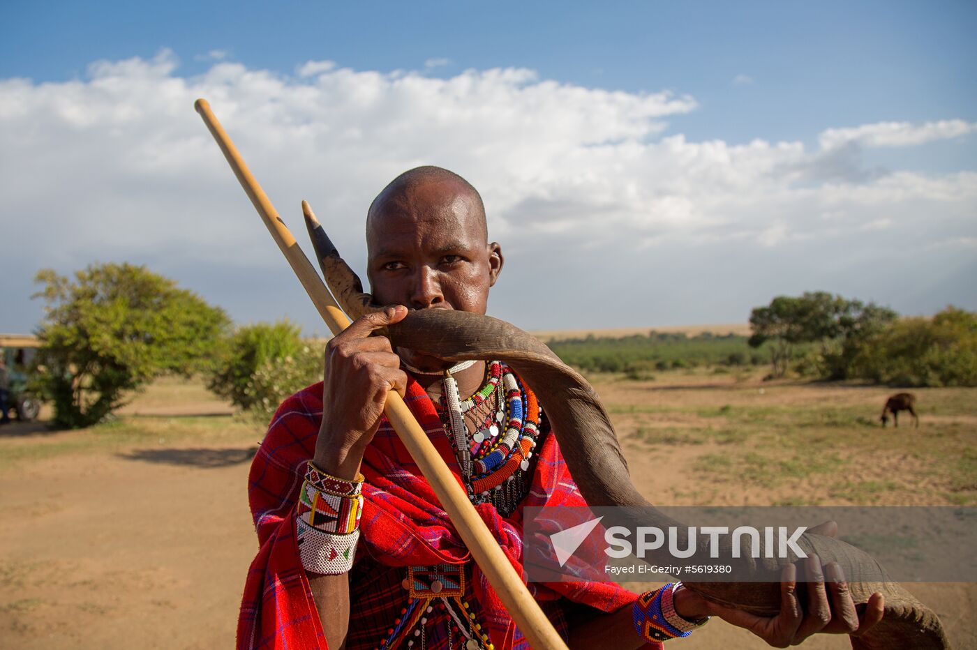 Maasai village in Kenya