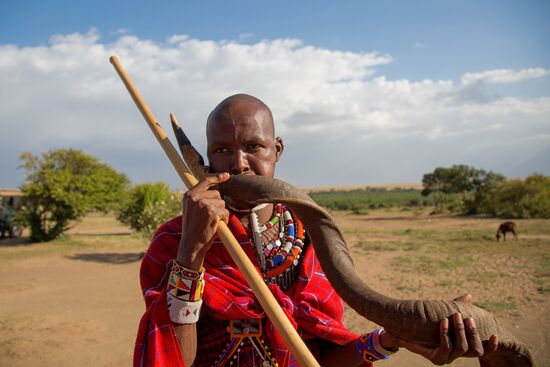 Maasai village in Kenya