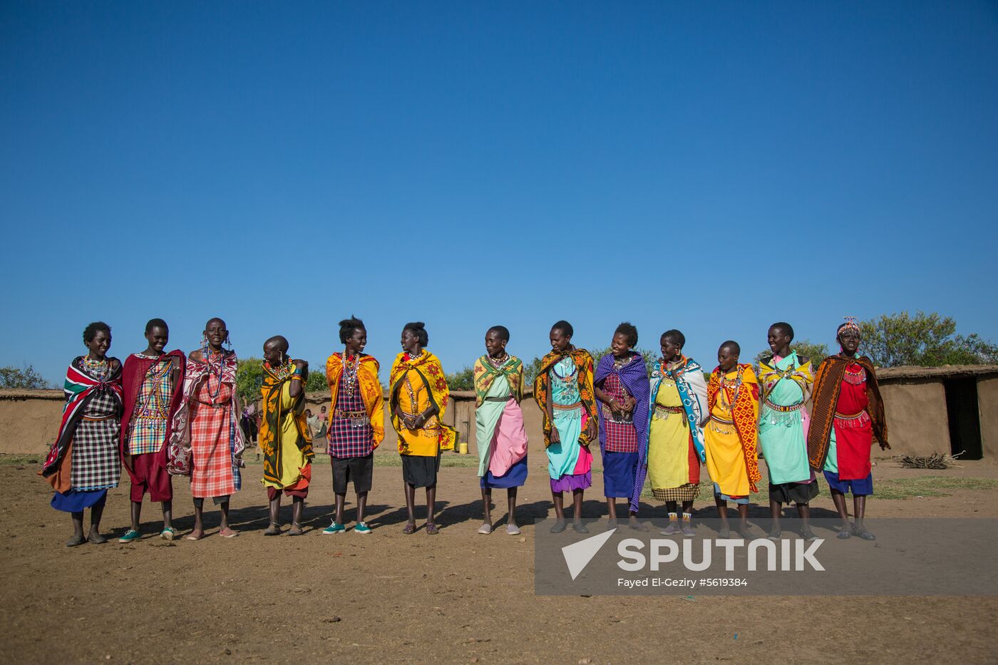 Maasai village in Kenya