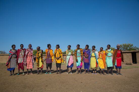 Maasai village in Kenya
