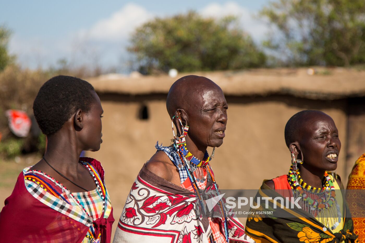 Maasai village in Kenya