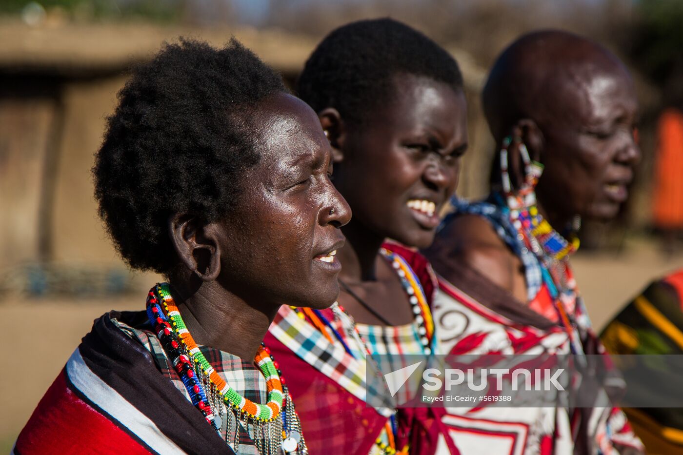 Maasai village in Kenya