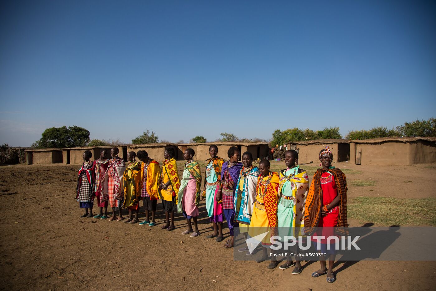 Maasai village in Kenya