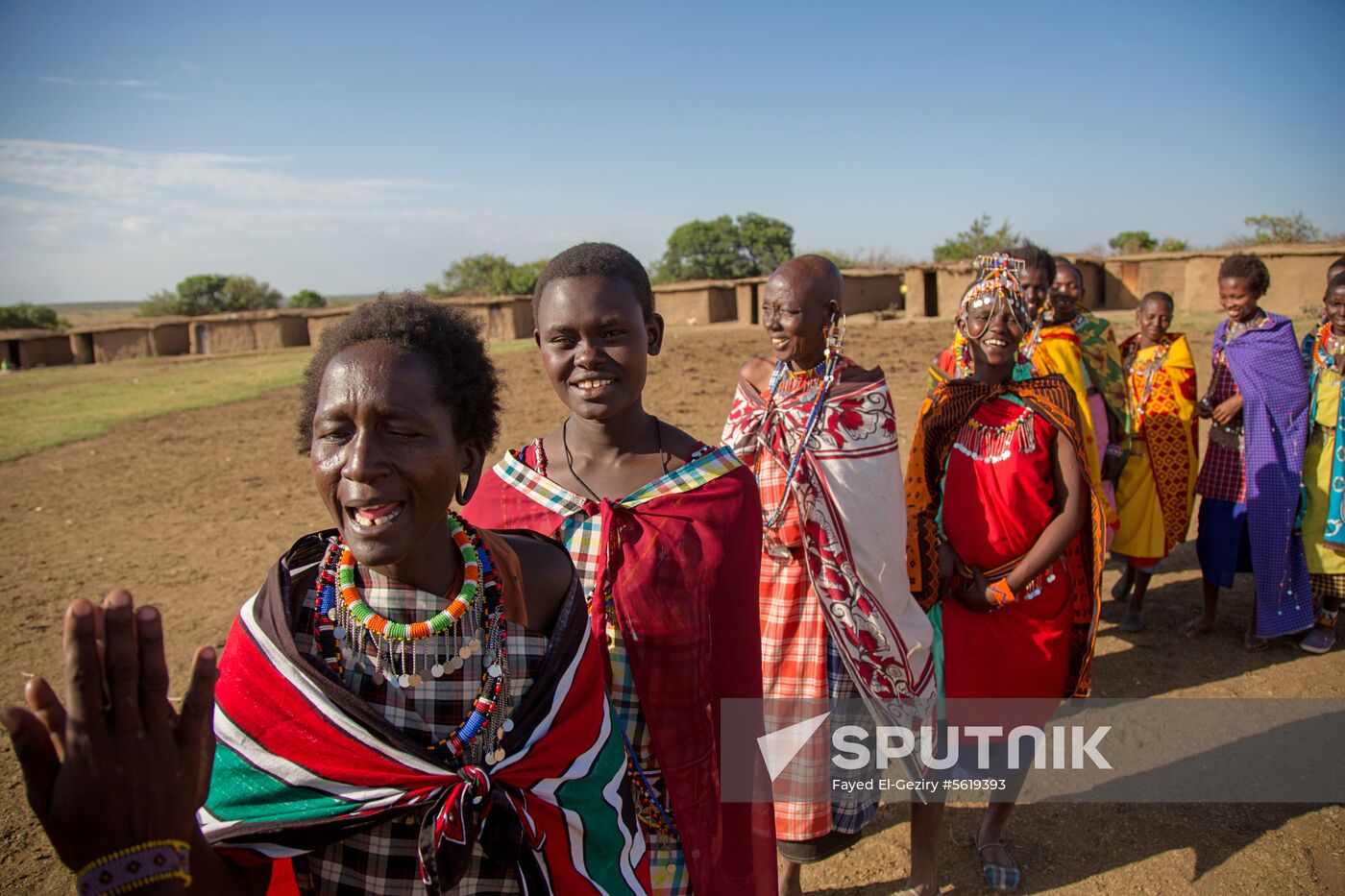 Maasai village in Kenya