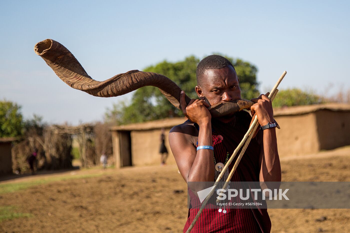 Maasai village in Kenya