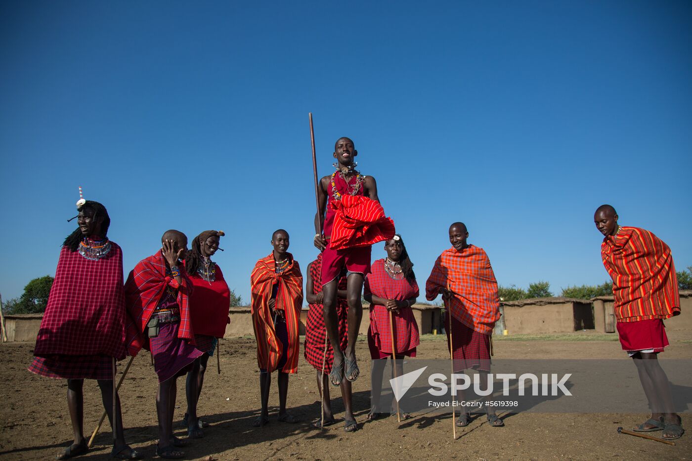 Maasai village in Kenya