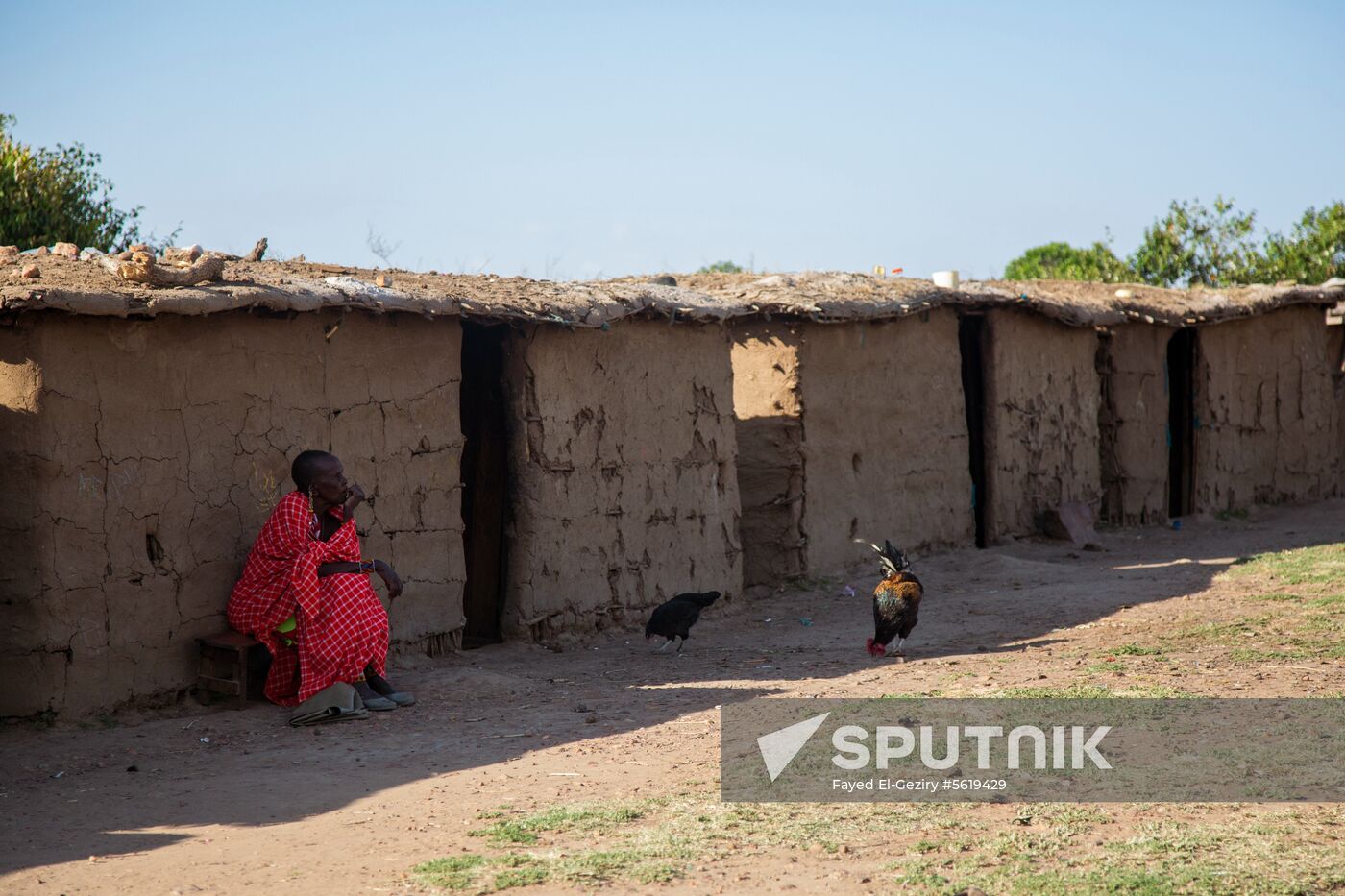 Maasai village in Kenya