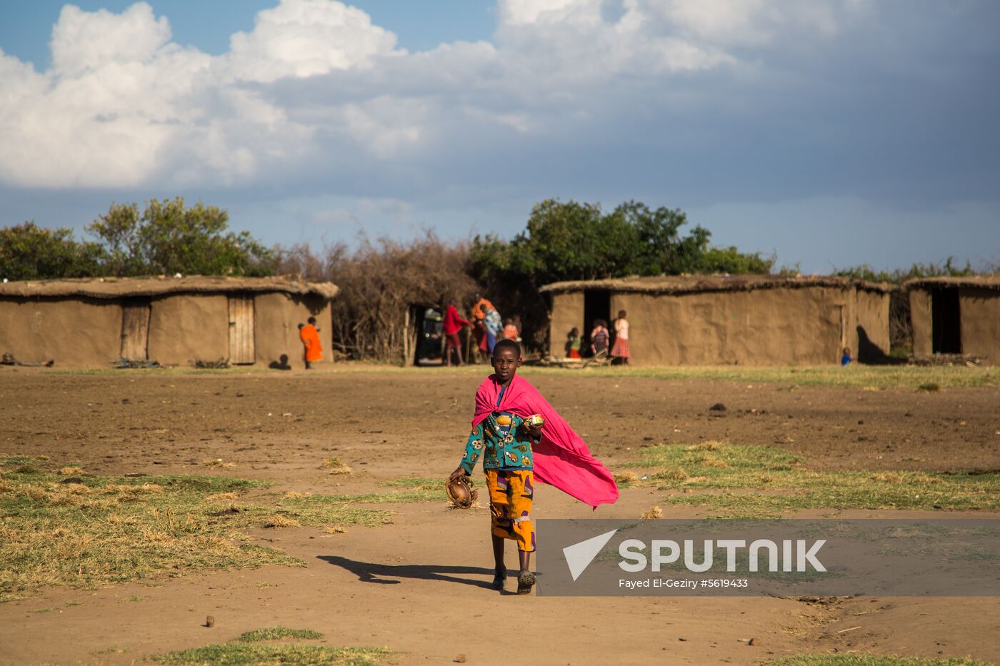 Maasai village in Kenya