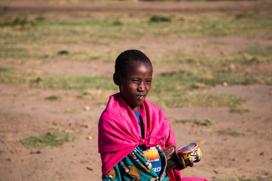Maasai village in Kenya