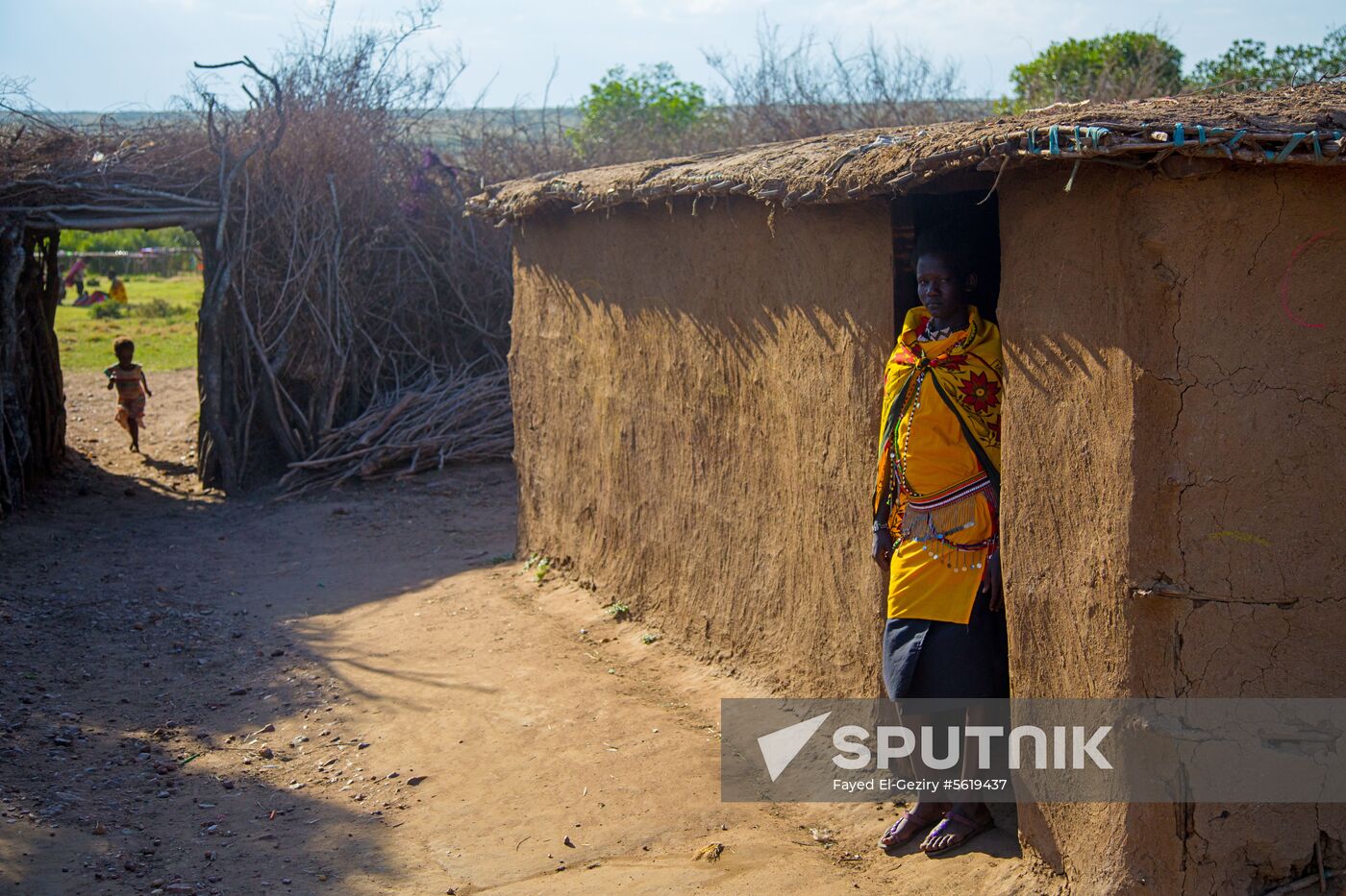 Maasai village in Kenya