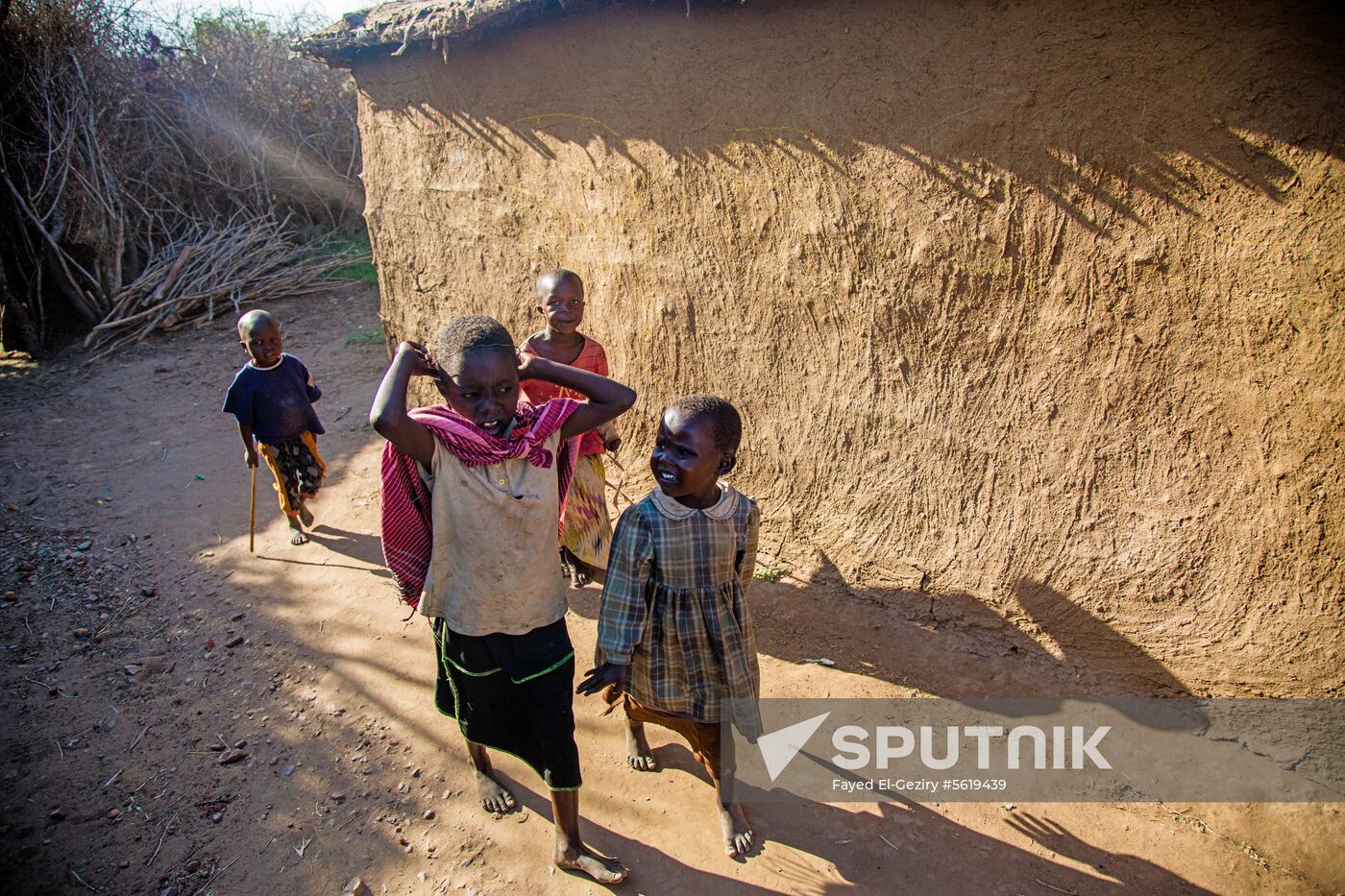 Maasai village in Kenya